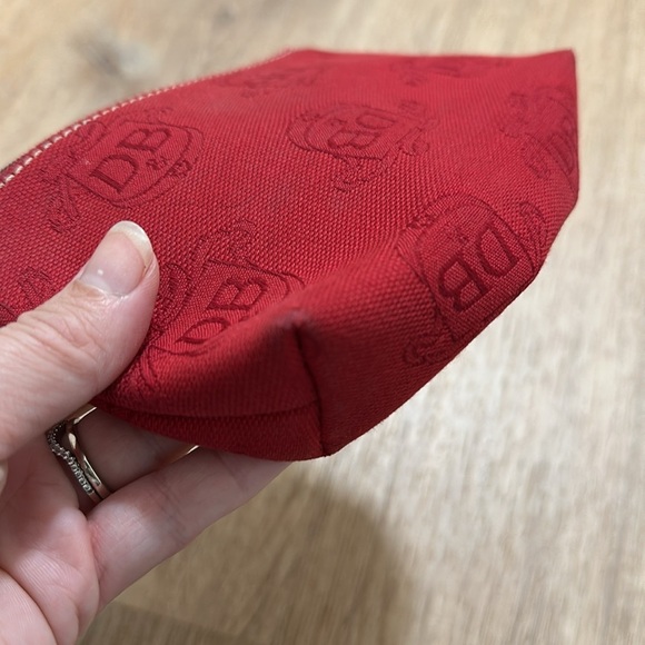 DOONEY & BOURKE | Small Red Canvas Monogram Coin Purse - Picture 3 of 6